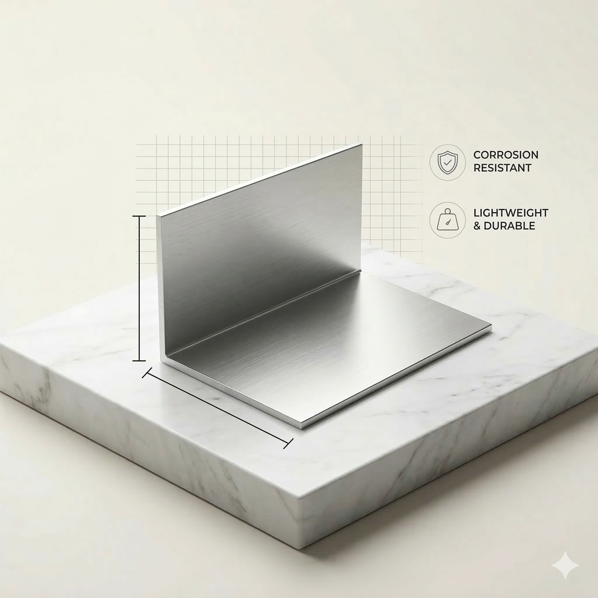 L nhôm ốp ngoài 38*75mm dày 0.90mm Panel