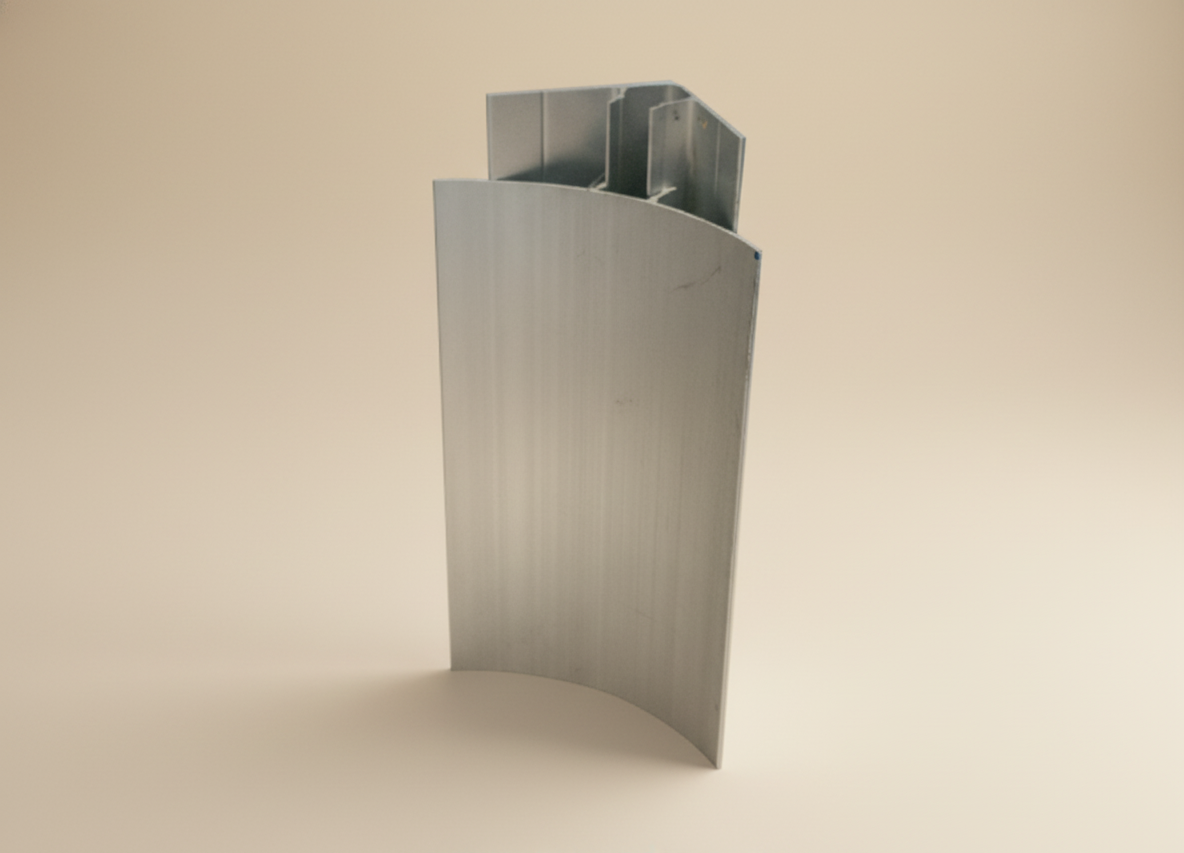 Thanh mặt trăng 0.90mm + đế dày 1.4mm - ANODE Tấm Panel