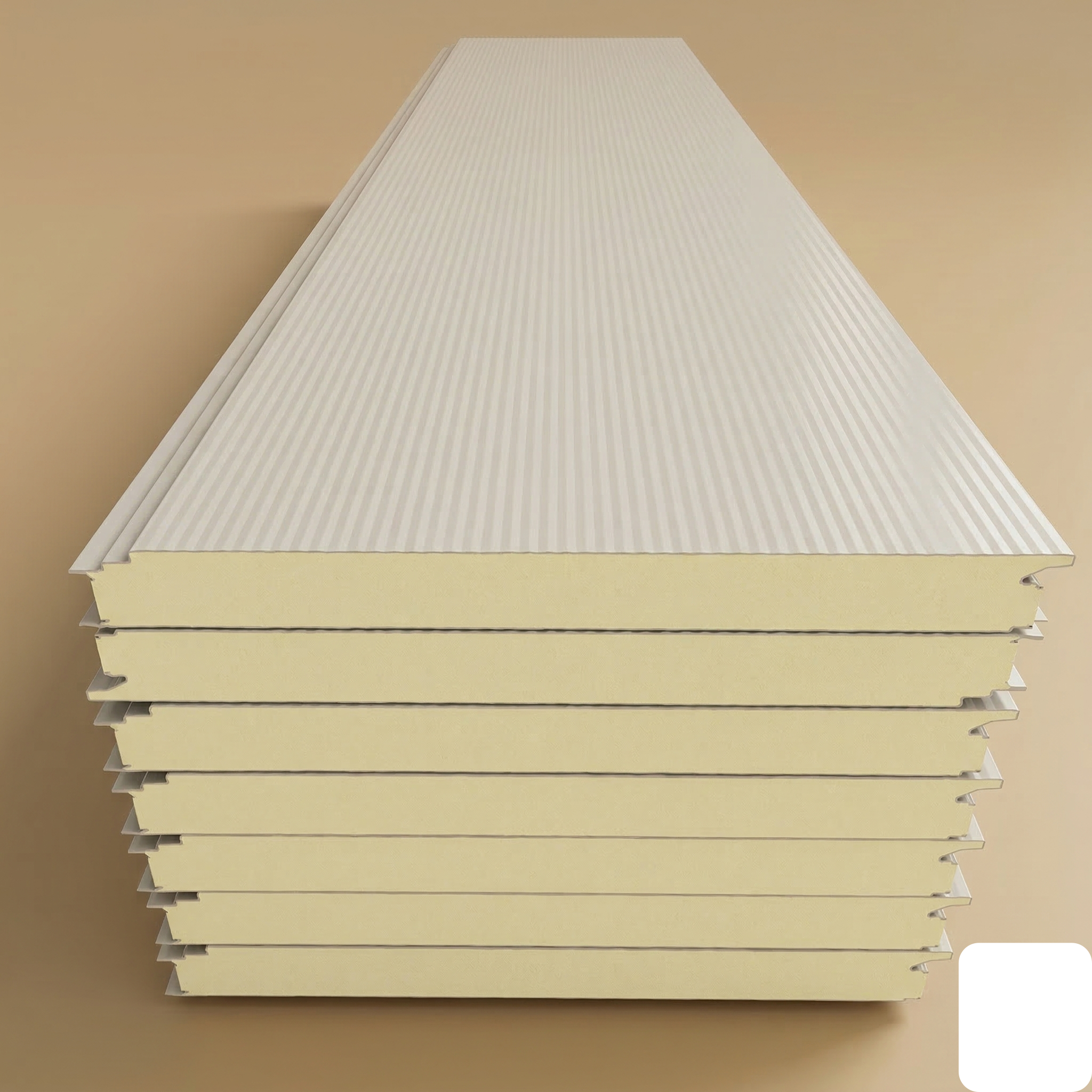 Panel Cách Nhiệt Pu Gán Gân - 50mm-1150mm